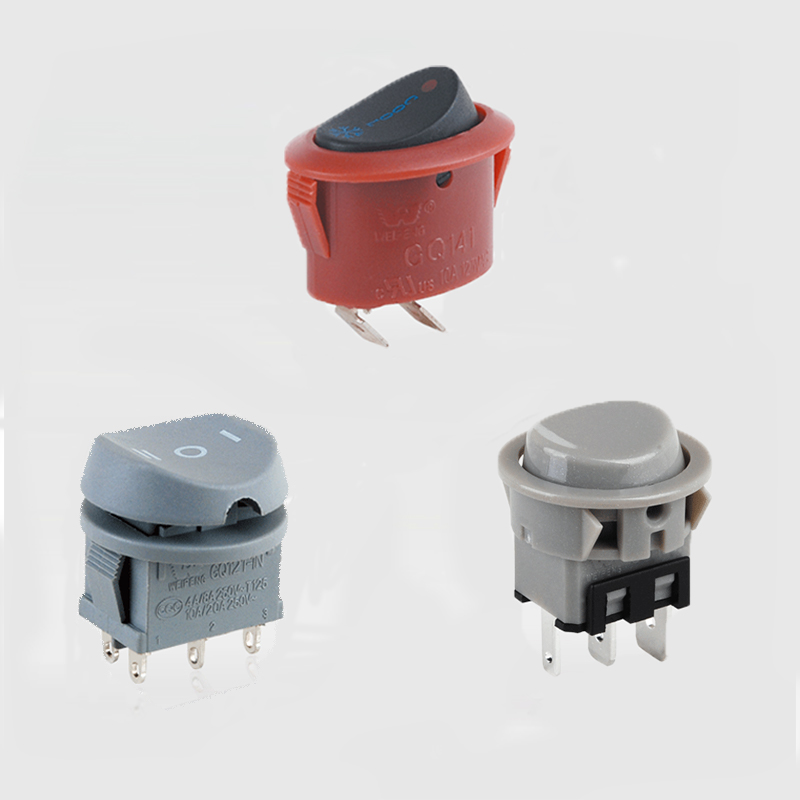 On / Off Round Rocker Ngalih 2pin / 3pin