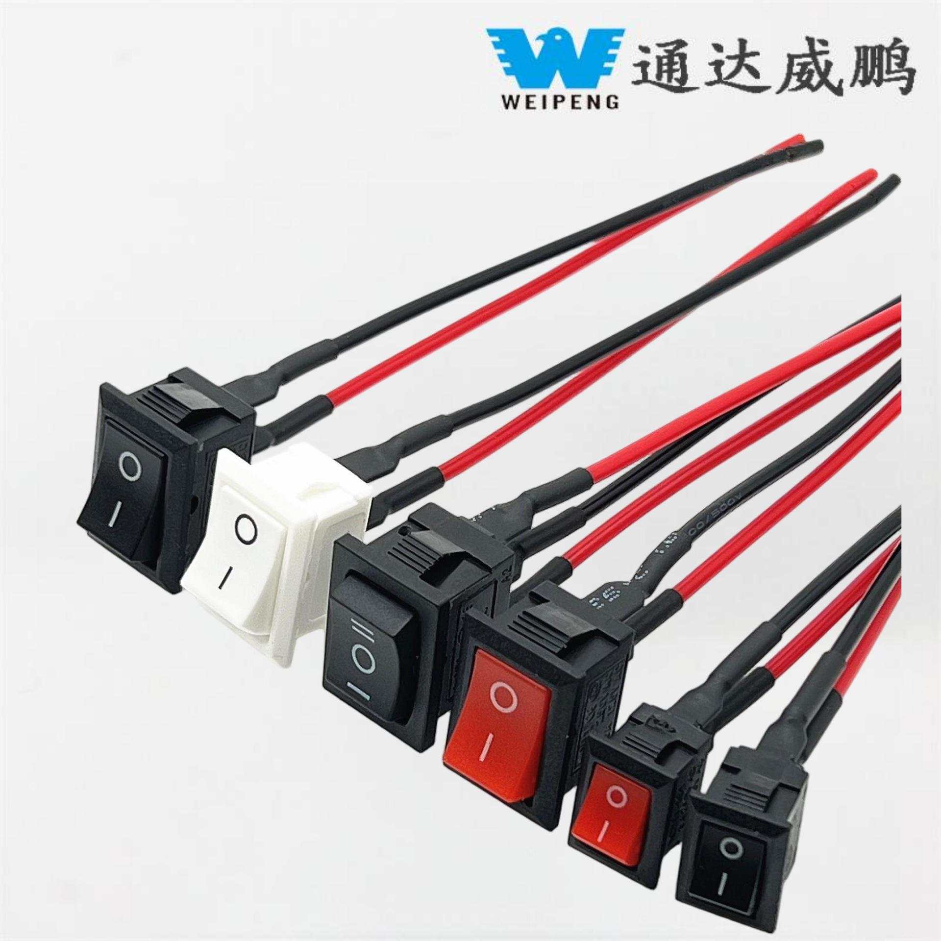 Kcd1 Berbentuk Perahu Rocker Switch 21*15 Solder Pin dengan Lead 10*15 Kcd1 Switch Solder Pin