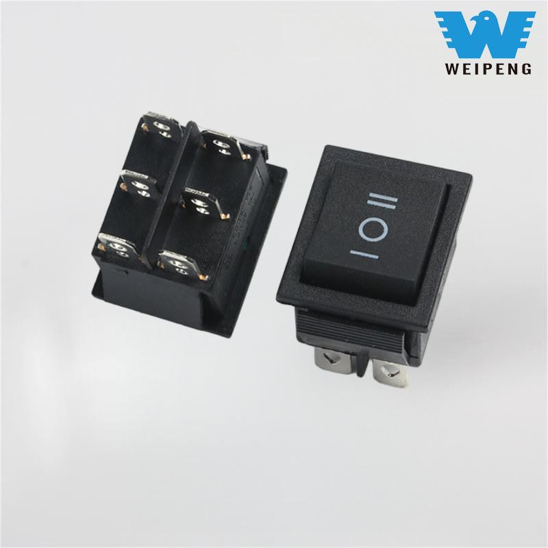 KCD4 Black Rocker Ngalih 31*25mm 16A 250V