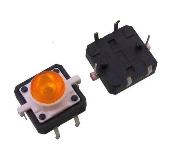 Orange Shell LED Tactile Switch