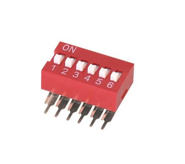 Tipe Sudut Kanan DIP Switch Toggle Plastik