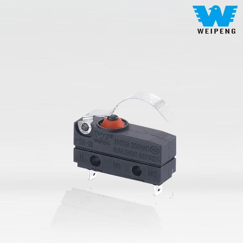 Weipeng 10A Side-Exit IP67 Car Seat Micro Ngalih Produsen